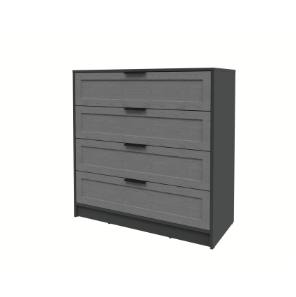 Kомод Тренд КТ-К100 (Антрацит ЛДСП/ Дуб серый ЛМДФ) Ш1000 В1020 Г451